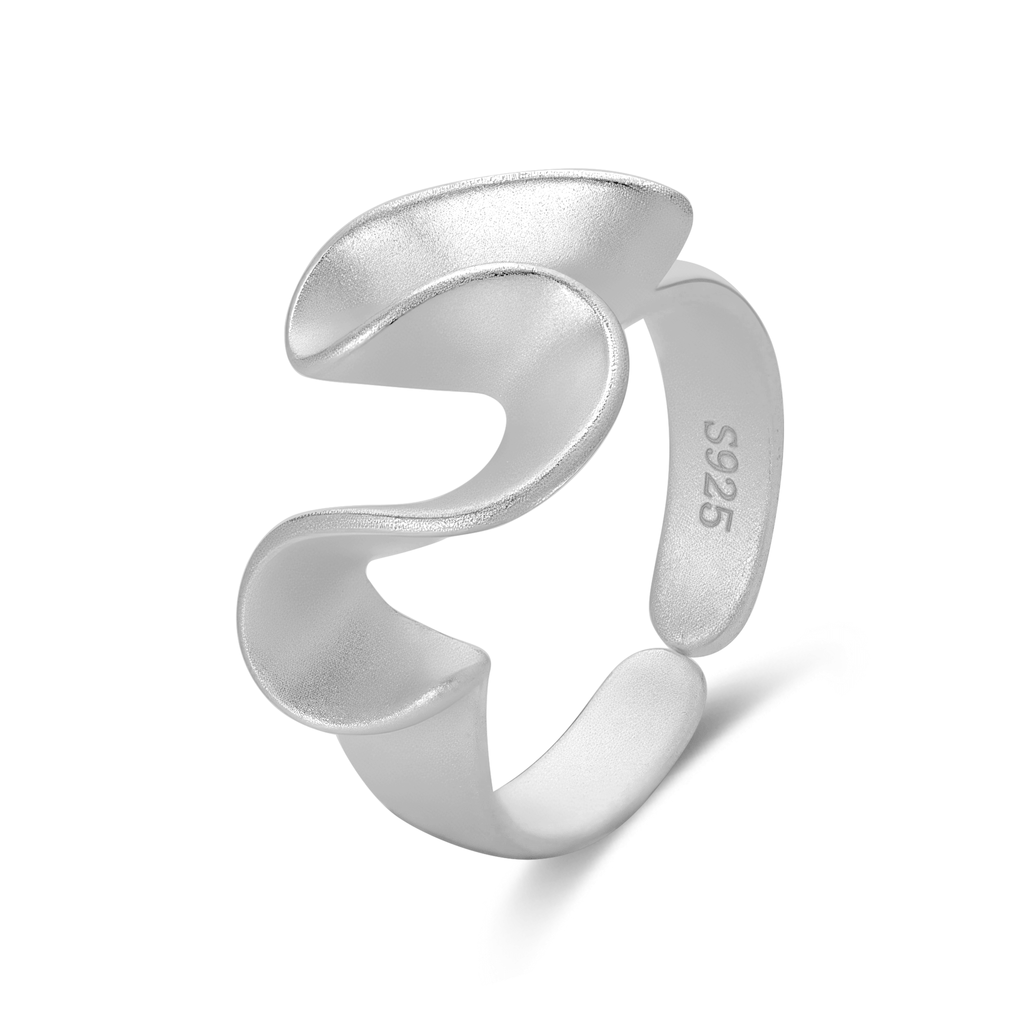 Tideform Silver Ring
