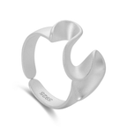 Tideform Silver Ring