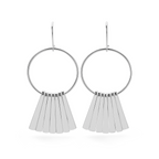Linea French Hooks Silver Earrings