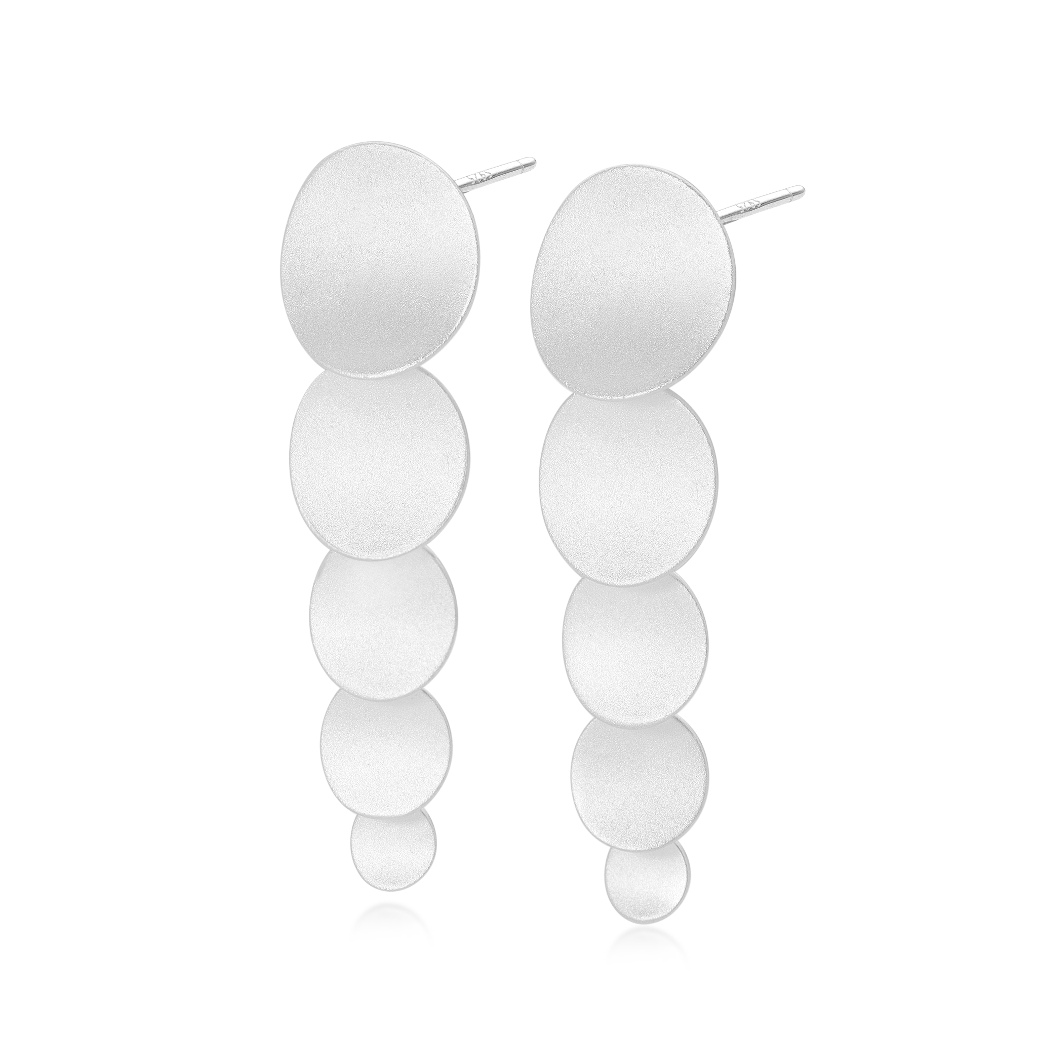 Cascade Silver Drop Earrings