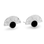 Eclipse Silver Stud Earrings