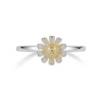 Floral Serenity Silver Ring