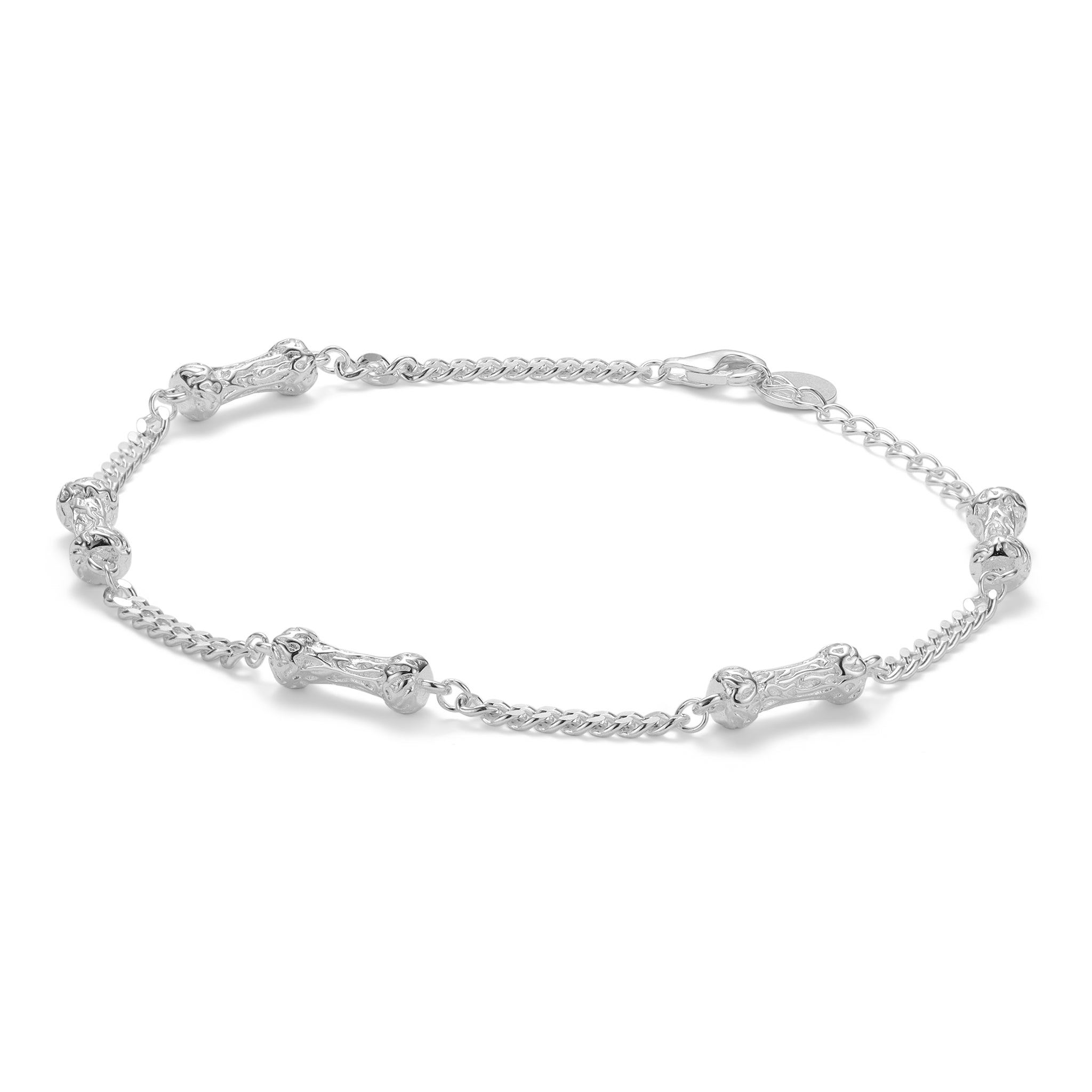 Silver Grove Bone Chain Bracelet