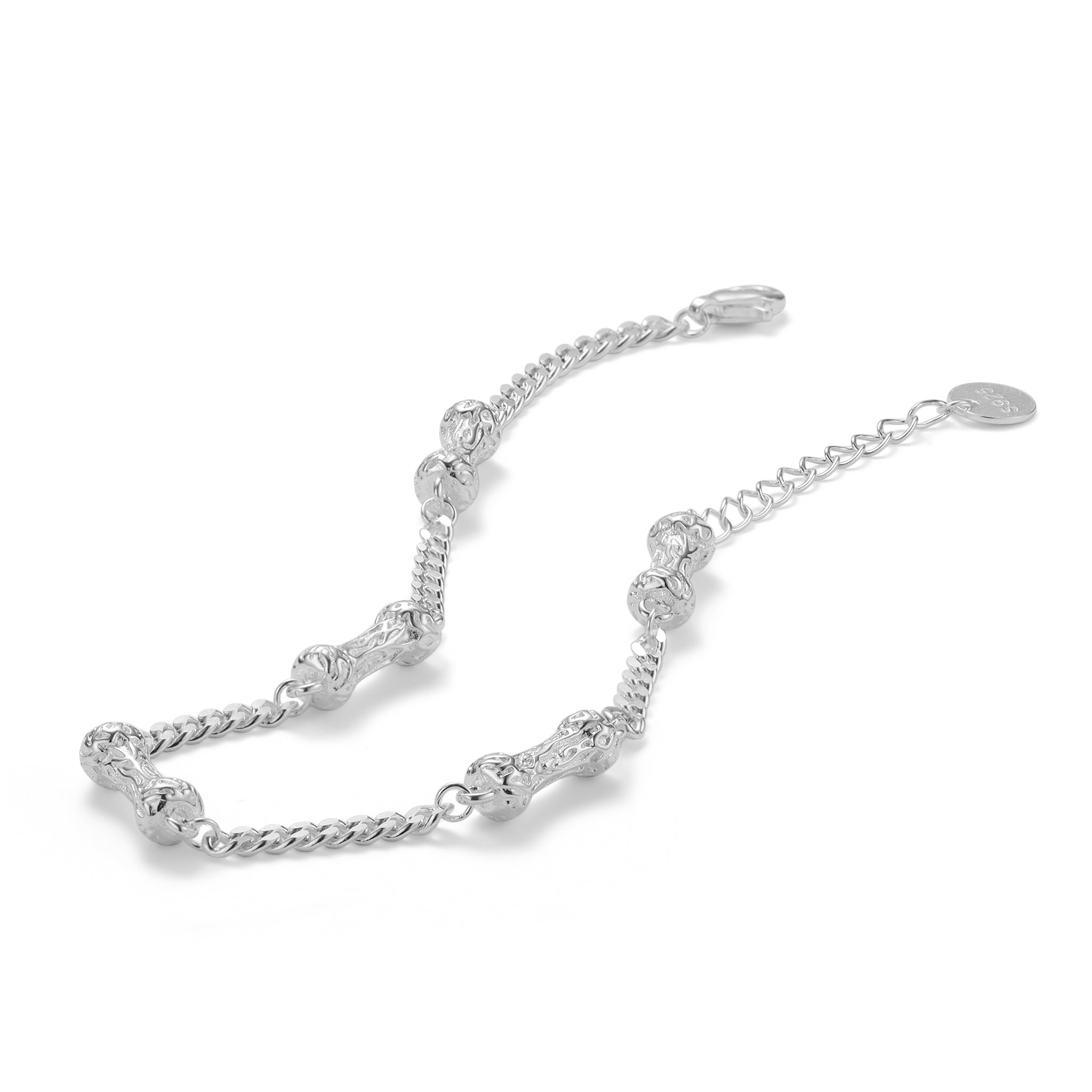 Silver Grove Bone Chain Bracelet