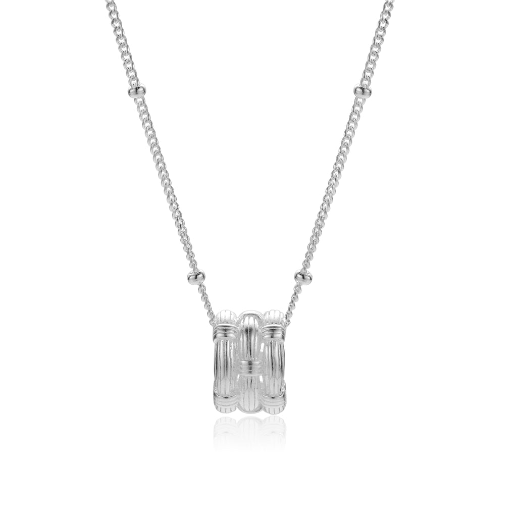 Willow Flow Silver Pendant Necklace
