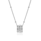 Willow Flow Silver Pendant Necklace