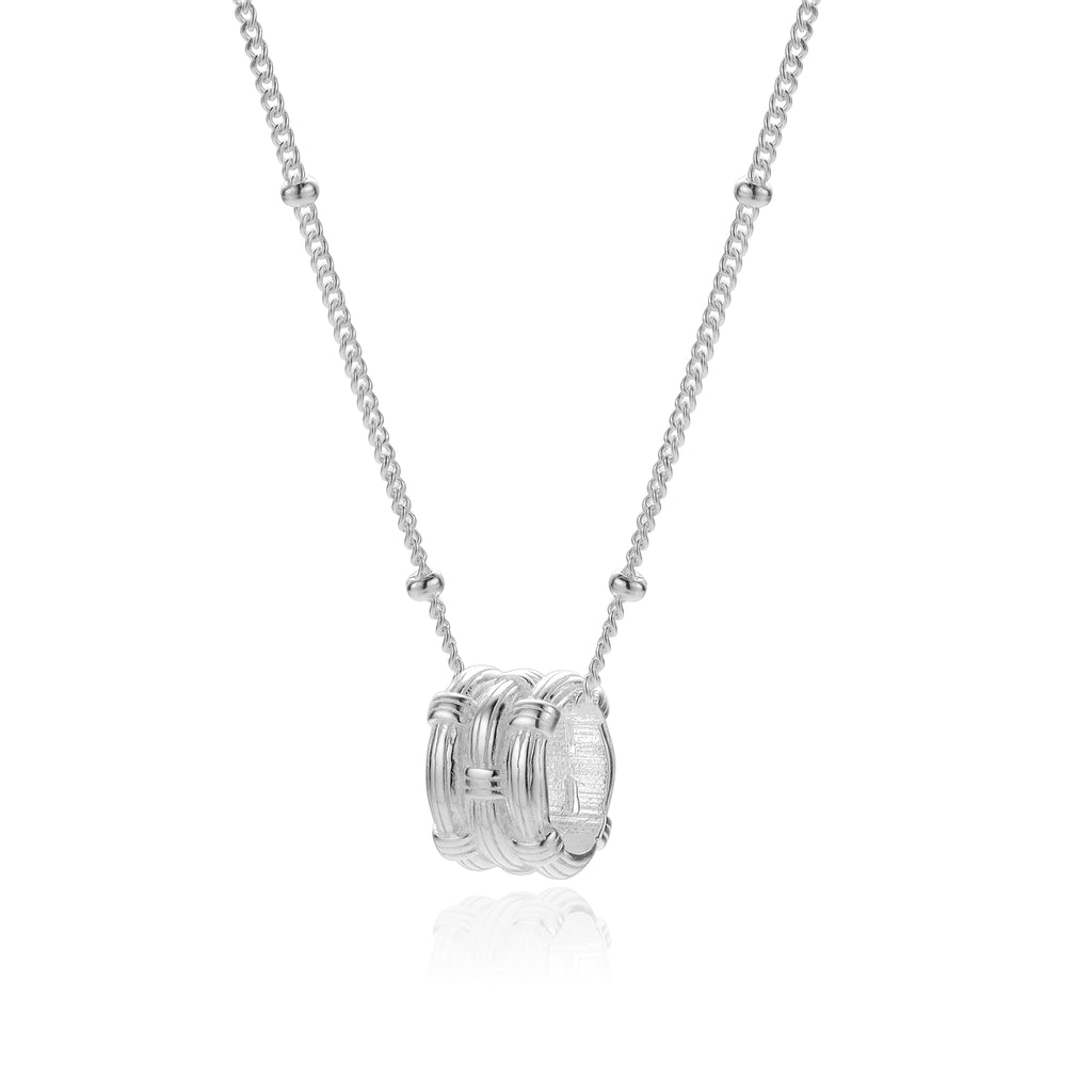 Willow Flow Silver Pendant Necklace