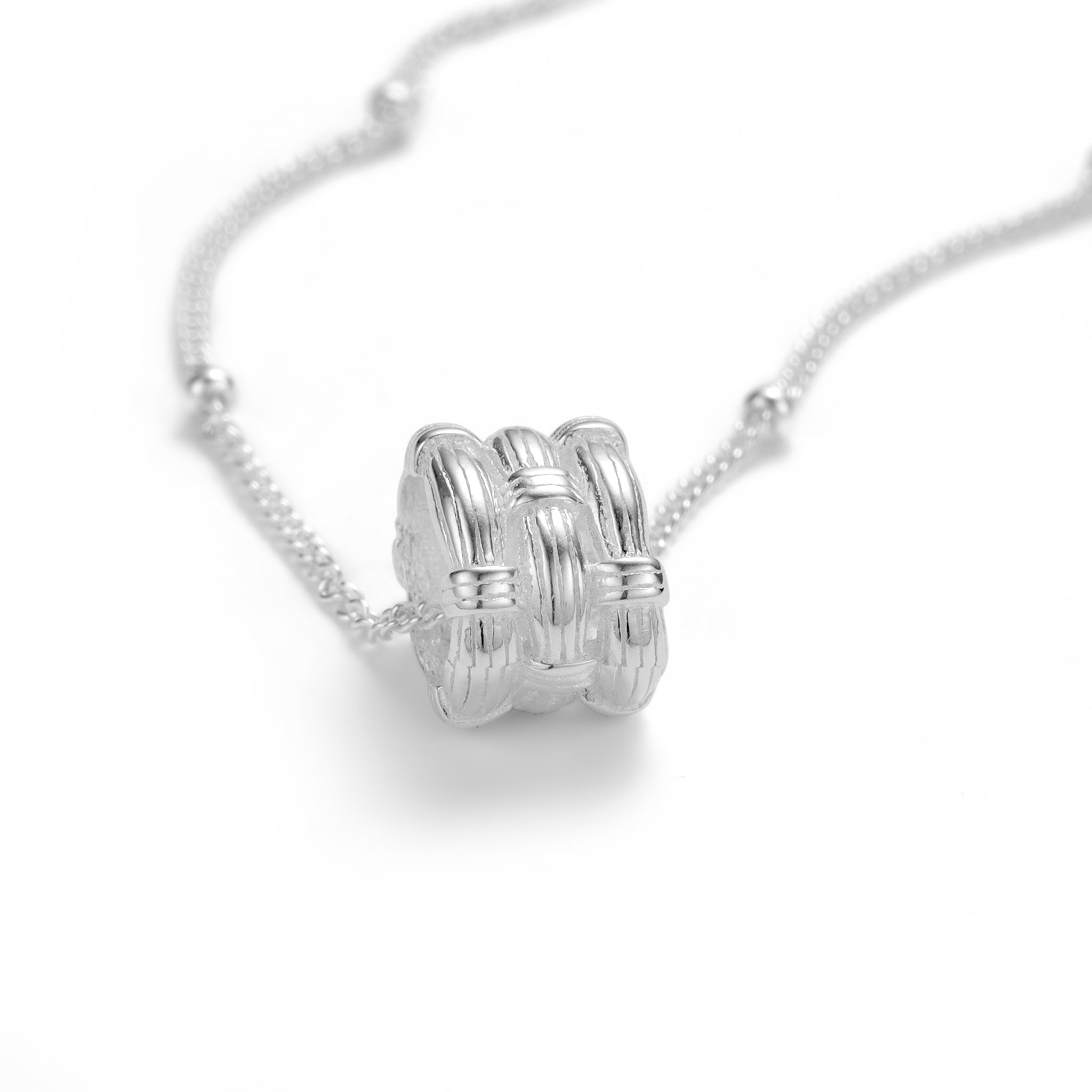 Willow Flow Silver Pendant Necklace
