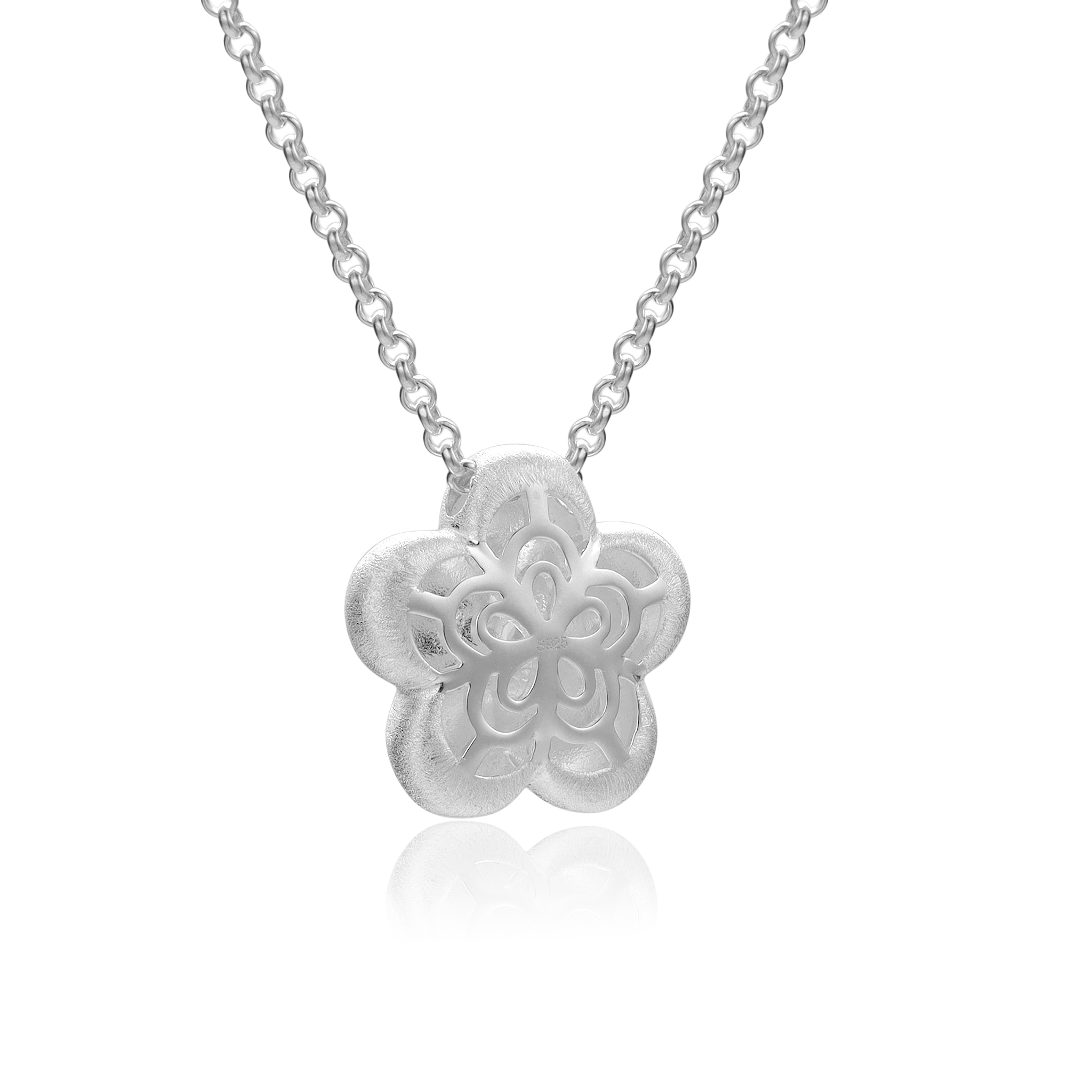 Dawn Blossom Silver Necklace