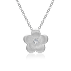 Dawn Blossom Silver Necklace