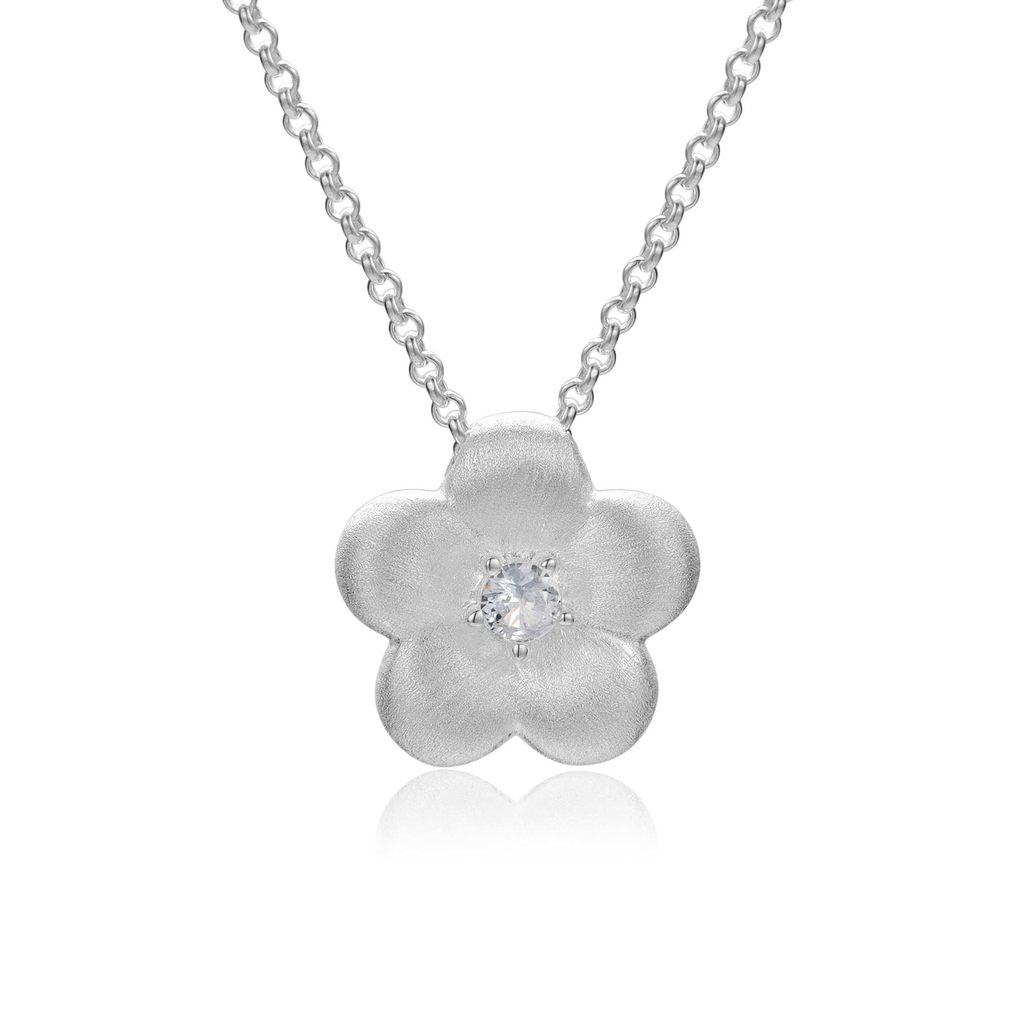 Dawn Blossom Silver Necklace