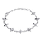 Celestial Bloom Silver Bracelet