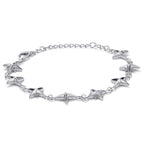Celestial Bloom Silver Bracelet