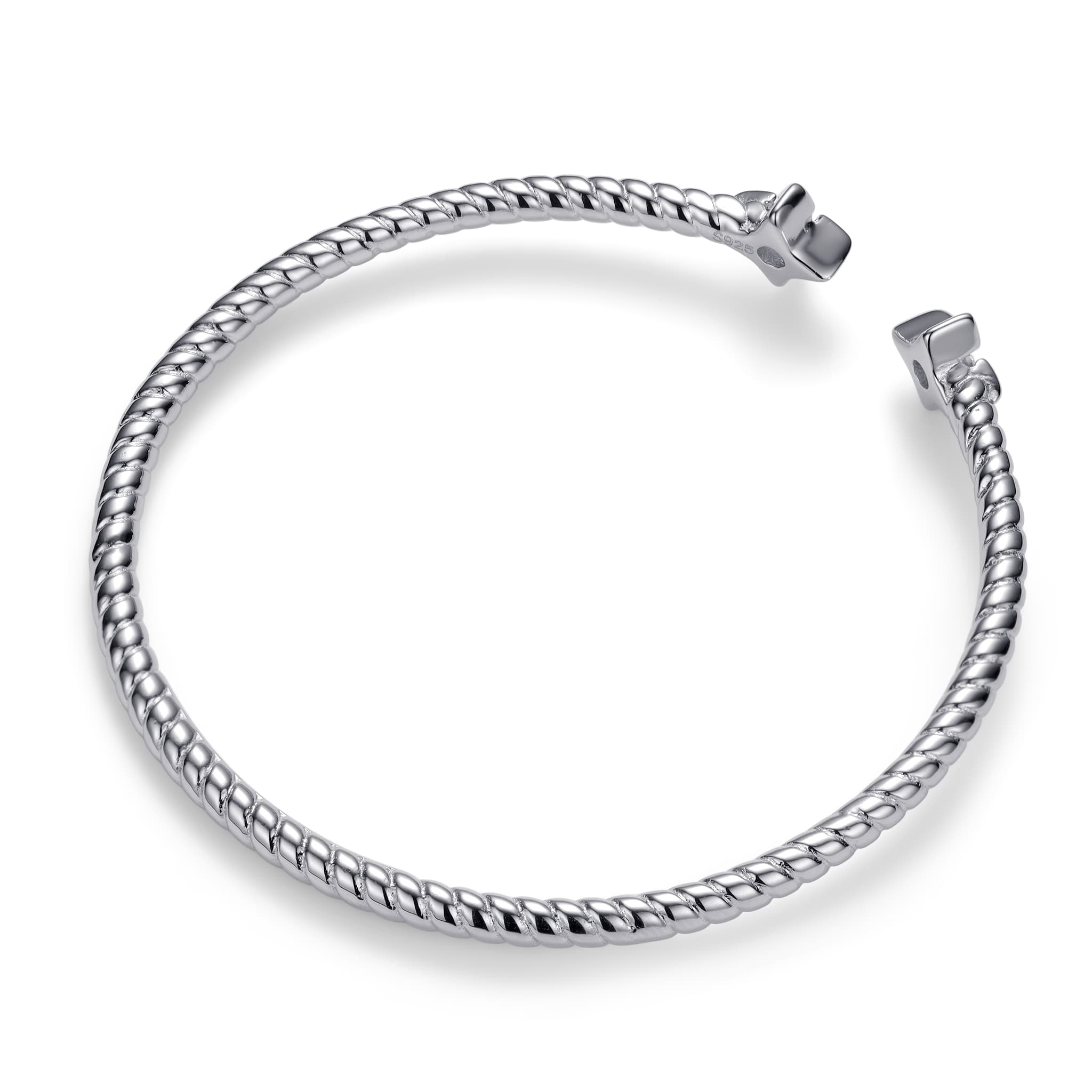 Twist Line Open Cuff Bracelet