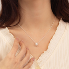 Willow Flow Silver Pendant Necklace