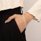 Wildflower Silver Chain Bracelet